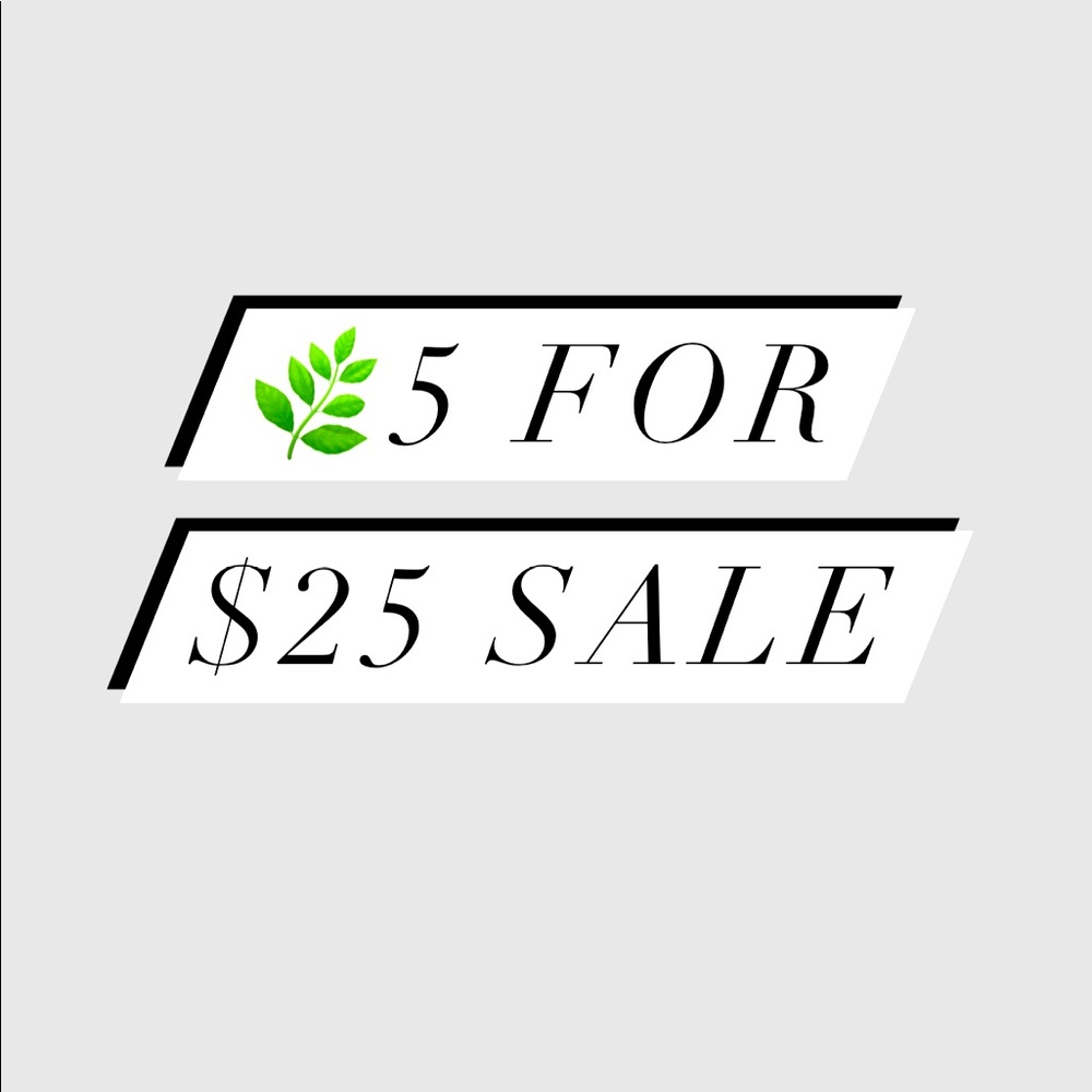 Bundle 5 books for $25!